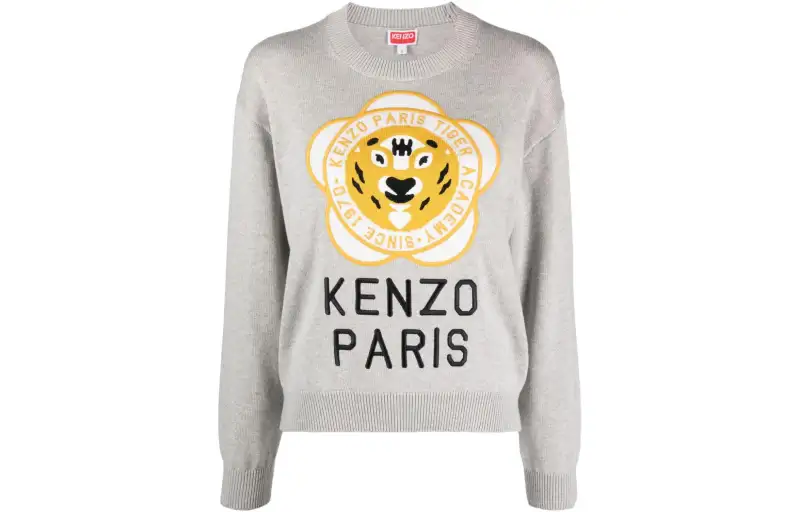 KENZO Tiger Academy Logo Embroidered Jumper