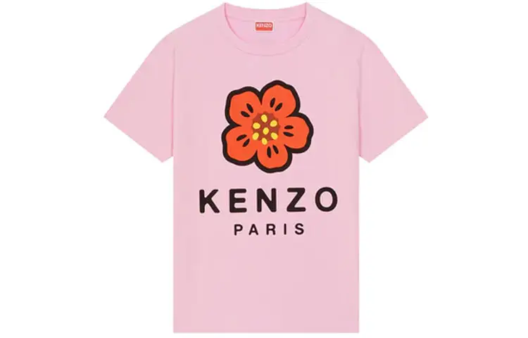 KENZO Broke Flower Loose T Shirt 'Rose'