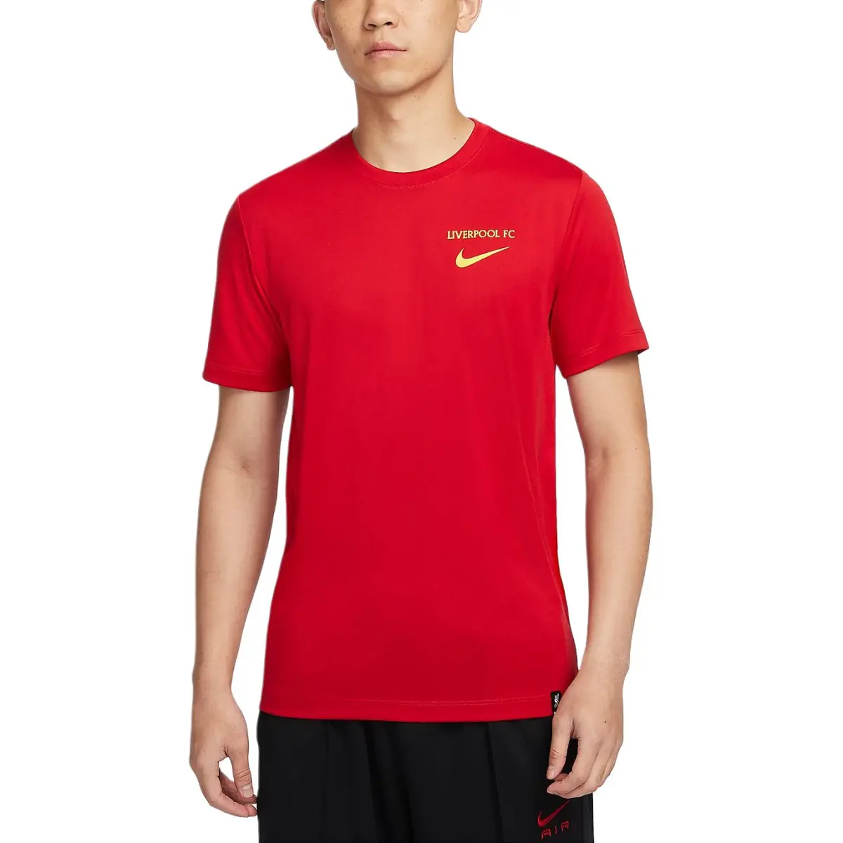 Nike T-Shirts Men's Gym Red Crew Neck Moderate