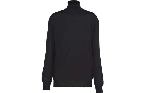 PRADA Sweaters Women's Black Turtleneck Moderate Other