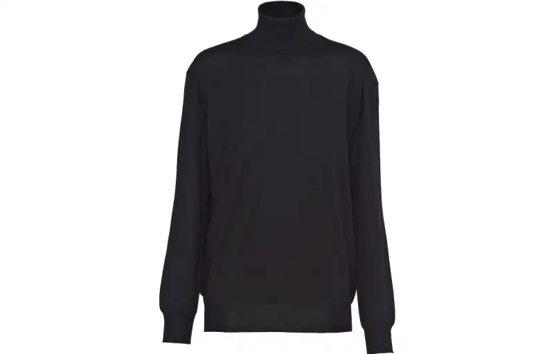 PRADA Sweaters Women's Black Turtleneck Moderate Other
