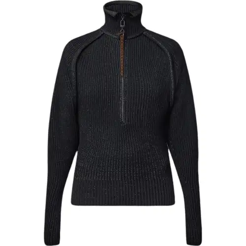 Lv Rib Knit Turtleneck Pullover