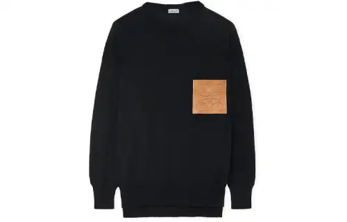 LOEWE Sweaters Women's Black Crew Neck Moderate Other