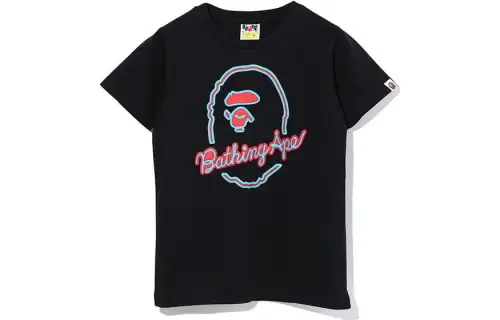 A BATHING APE T Shirts Women's Crew Neck Moderate Straight Fit
