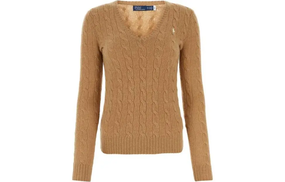 Polo Ralph Lauren Sweater Standard Women's Camel Mixed Color
