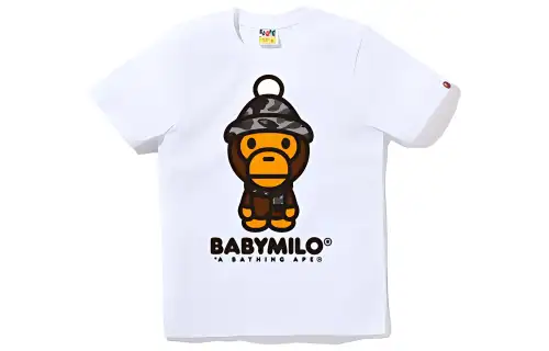 A BATHING APE Bape T Shirts Women's Crew Neck Moderate Straight Fit