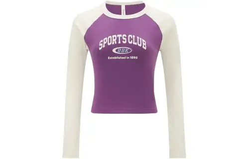 Reebok Raglan Sleeve T Shirt Women's Purple