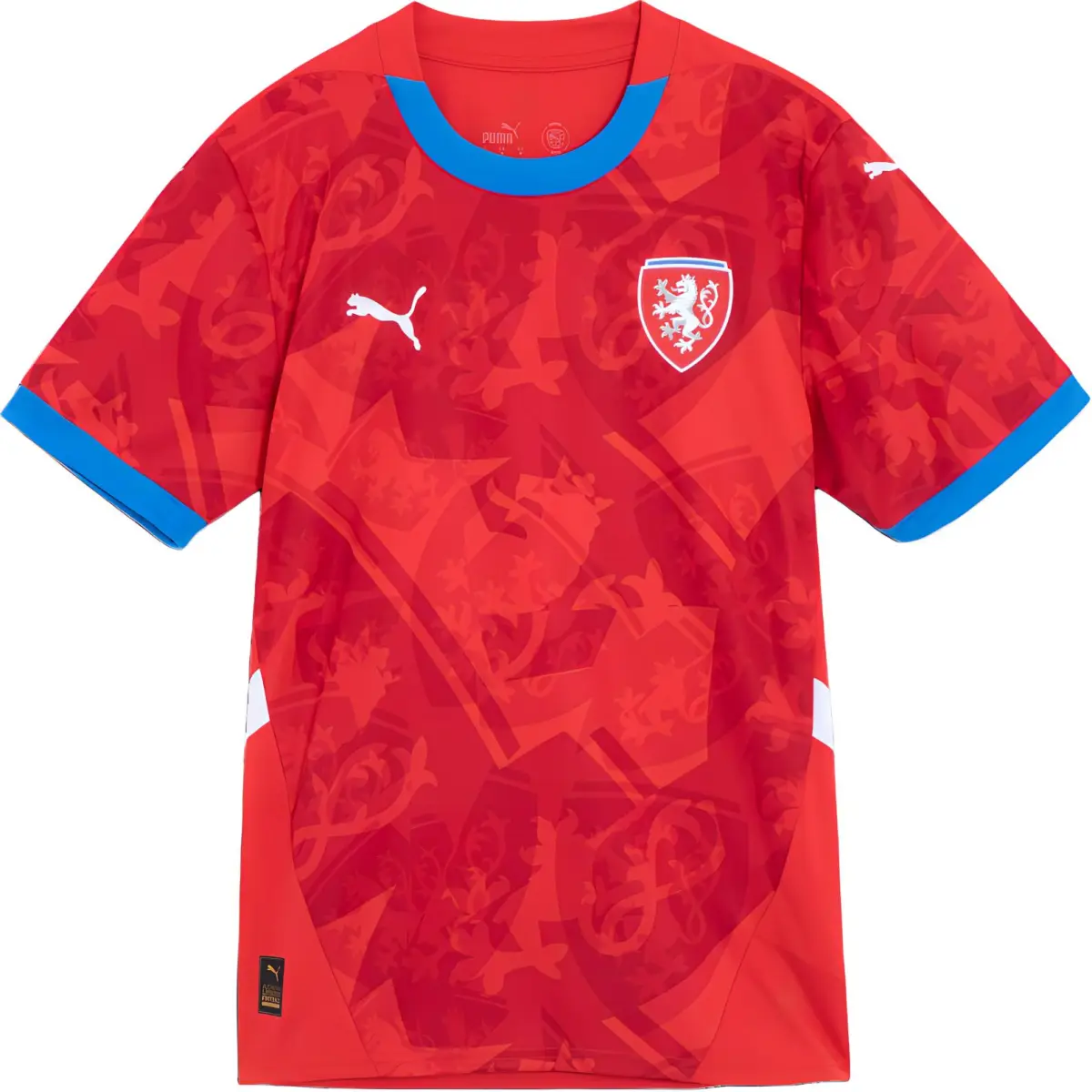 PUMA Czech National Team Soccer Jersey Fan Edition Men's Red Durable Red