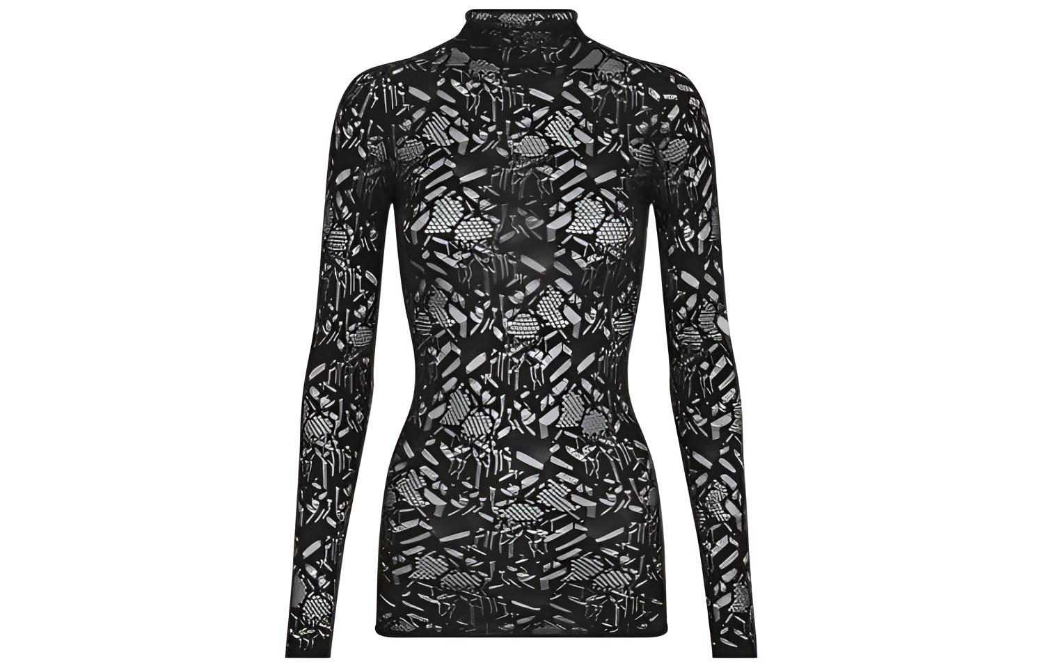 Женская футболка Dior (черная)