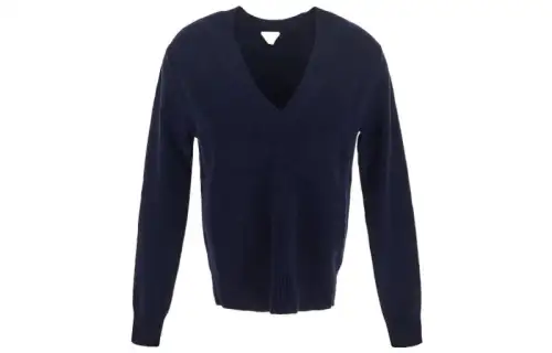 Bottega Veneta Sweaters Women's Blue V Neck Moderate Other