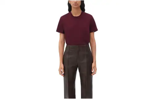 Bottega Veneta FW22 T Shirt Women's Burgundy