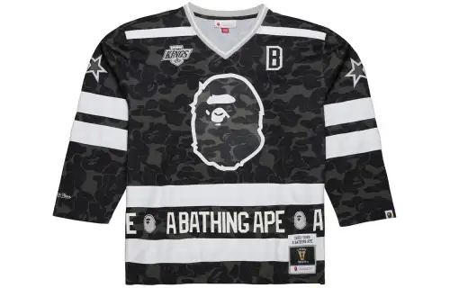 A BATHING APE x Mitchell & Ness FW23 Soccer Jersey Unisex Black