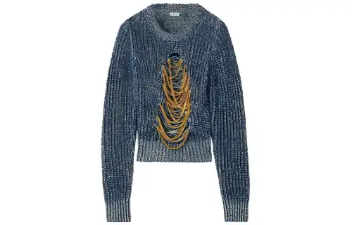LOEWE FW22 Sweater Women's Denim Blue