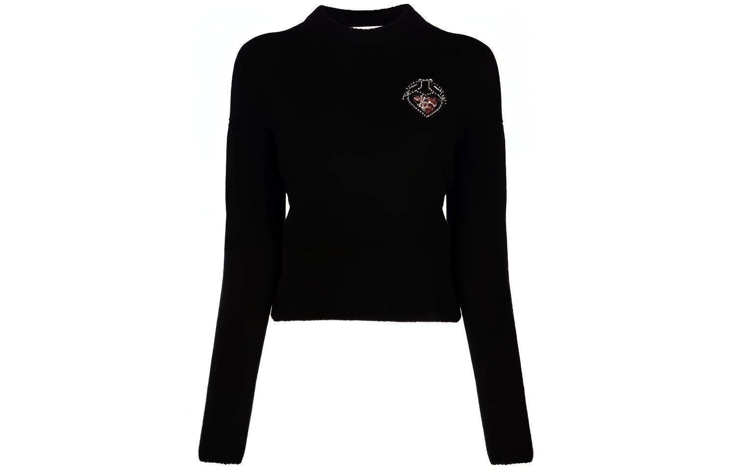 Женский свитер Alexander McQueen FW21 (черный)