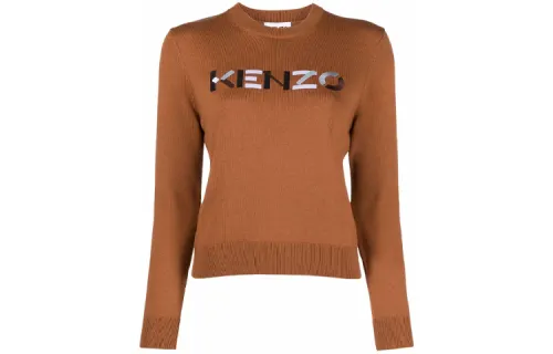 KENZO FW21 Fitted Sweater Women's Brown