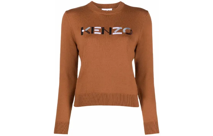 KENZO FW21 Fitted Sweater Women's Brown