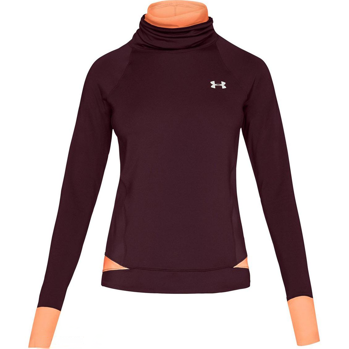 Женская футболка Under Armour (бордовая)