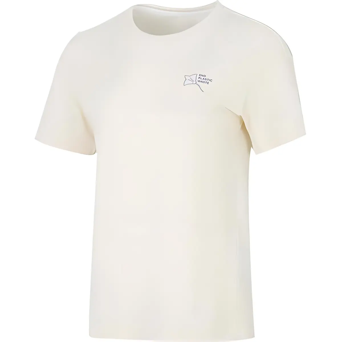 Adidas T-Shirts Women's Beige Crew Neck Moderate Straight Fit