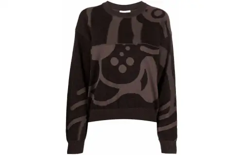 KENZO Sweaters Women's Black Crew Neck Moderate Other