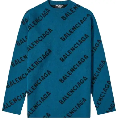 Balenciaga Sweater Regular Fit Women's Blue