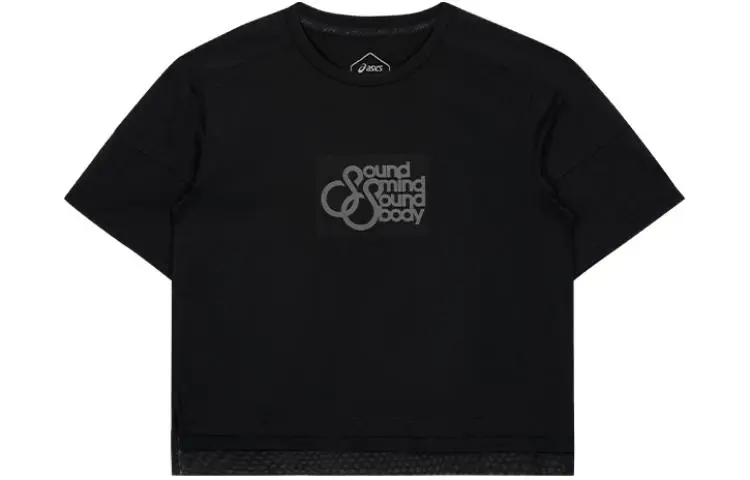 ASICS Drop Shoulder Sleeve T Shirt Women's Black