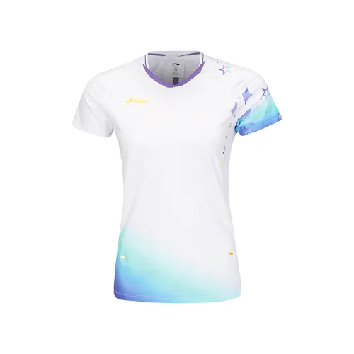 Li Ning Badminton Collection T Shirt Women's White