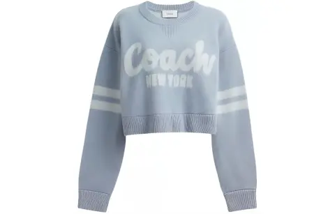 COACH Sweaters Women's Blue Crew Neck Moderate Other