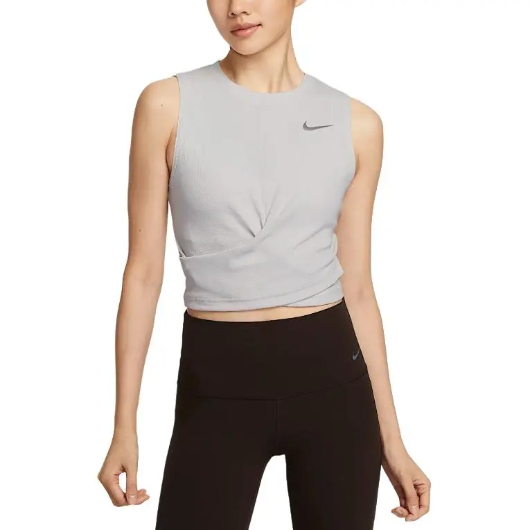Nike YOGA DRI FIT Tank Top Women's Wild Gray