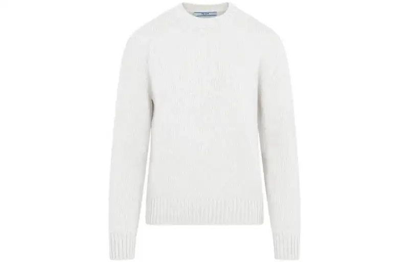 PRADA Sweaters Women's Ecru Crew Neck Moderate Other