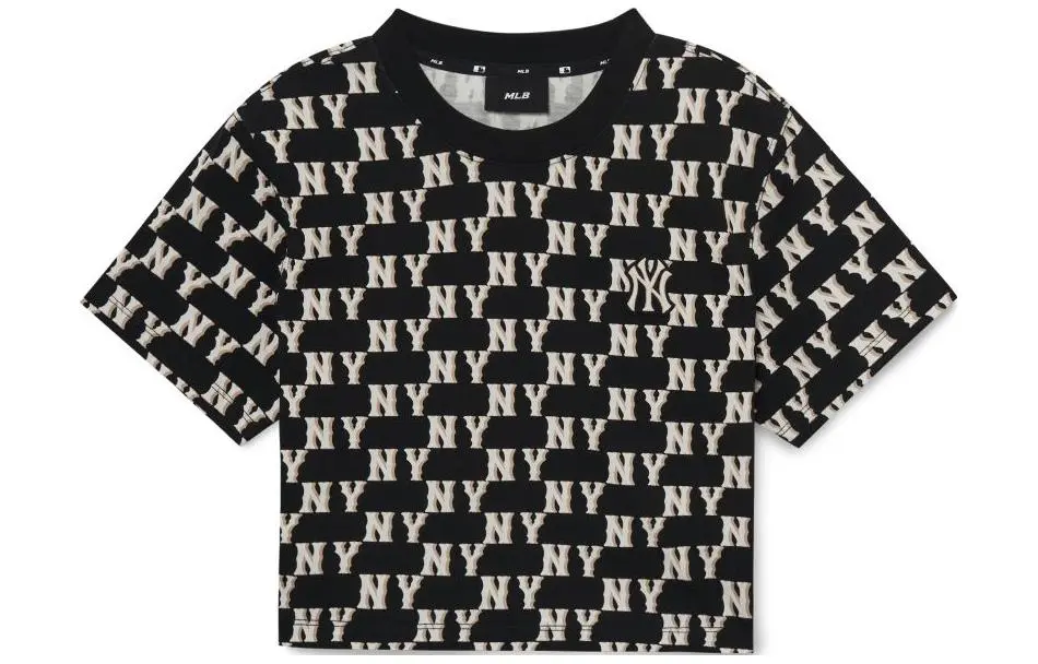 MLB SS23 Crop Top Women's Black