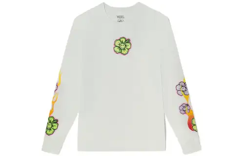 Vans EM On HOLIDAY T Shirts Women's White Crew Neck Moderate Straight Fit