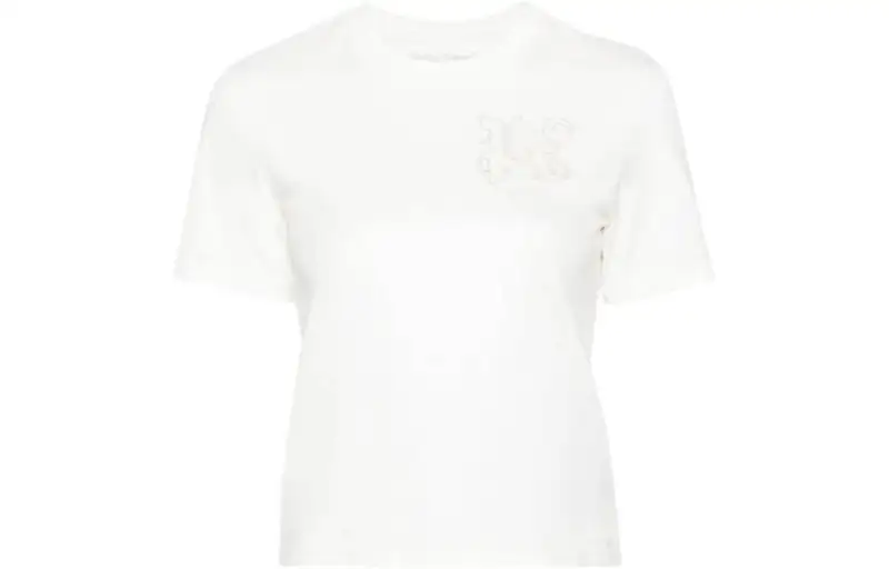 Palm Angels logo-embroidered cotton T-shirt