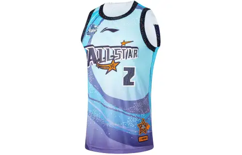 Li Ning, basketball letters and numbers with a round collar, vest