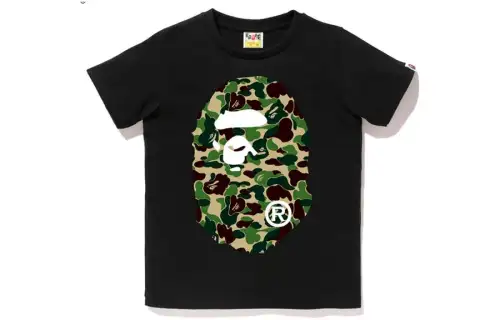 Bape Abc Camo Big Ape Head Tee White/Black
