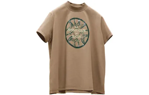 HERMES FW22 Drop Shoulder Sleeve T Shirt Women's Gobi Green
