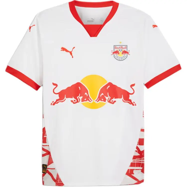 PUMA FC Red Bull Salzburg Home Jersey Men Soccer Jersey Men's Red White
