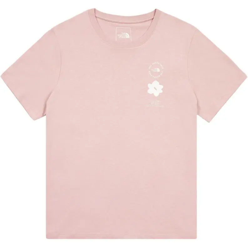 THE NORTH FACE T Shirt Women's Crystal Gem Pink