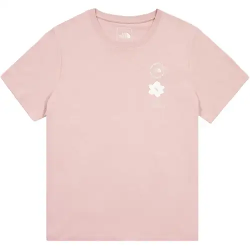 THE NORTH FACE T Shirt Women's Crystal Gem Pink