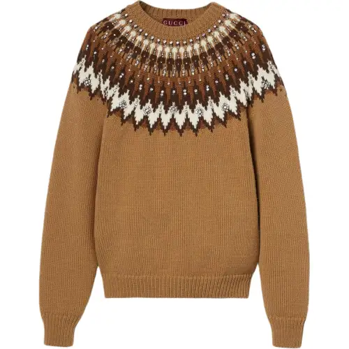 GUCCI Norwegian Jacquard Knit Sweater