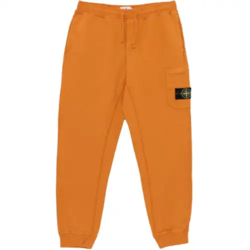 STONE ISLAND Casual Pants Men's Orange