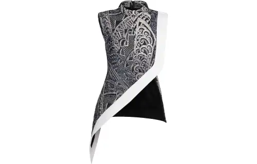 LOUIS VUITTON New Quarterly Products Of LV T Shirts Women's Black Stand Collar