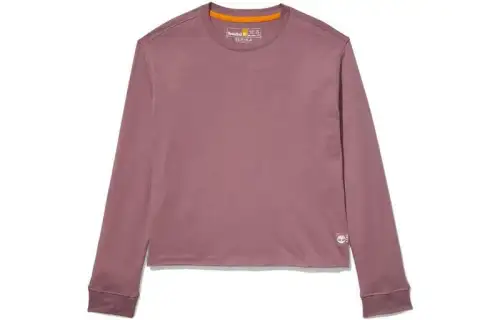 Timberland T Shirts Women's Pink Crew Neck Moderate Straight Fit