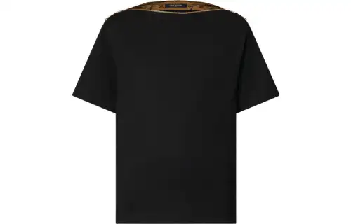 LOUIS VUITTON Zipper Neckline Bateau T-Shirt