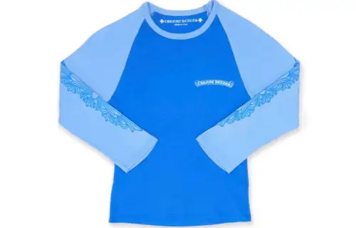 Chrome Hearts Raglan Sleeve T Shirt Women's Blue