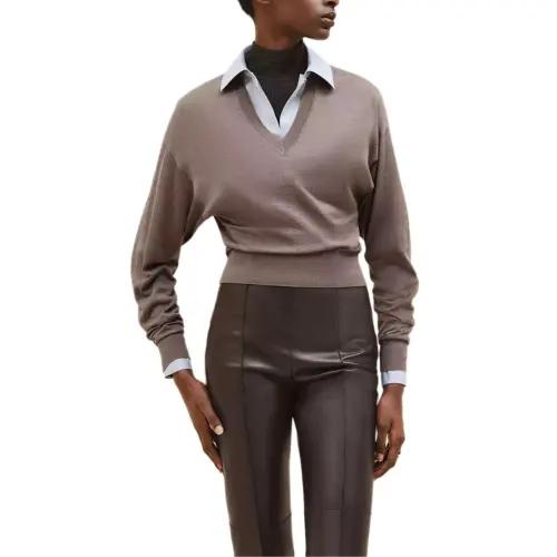 HERMES FW24 Sweater Women's Elephant Gray
