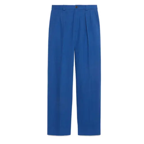 GUCCI FW23 Casual Pants Men's Blue