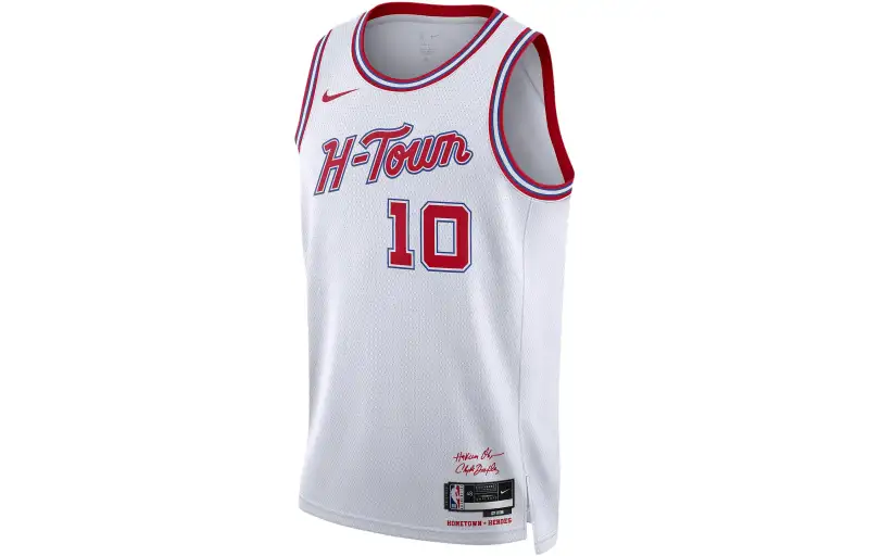 Nike Dri Fit Basketball Jersey SW Fan Edition 23 24 Season, Houston Rockets, Mini Jabari Smith Size 10 Men's White