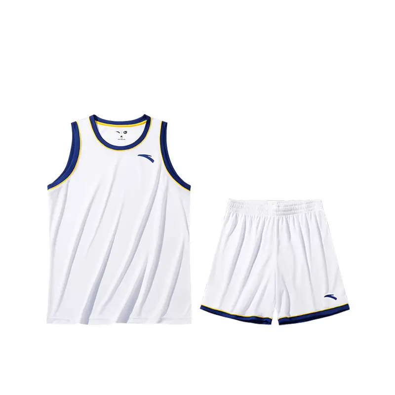 Anta Basketball Collection Casual Sportswear Men's Pure White/Paradise Blue/Stone Orange Yellow