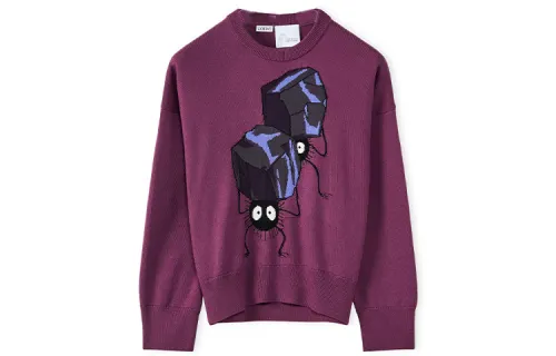 LOEWE x QIANYUQIANXUN Spirited Away SS22 Sweater Women's Fuchsia