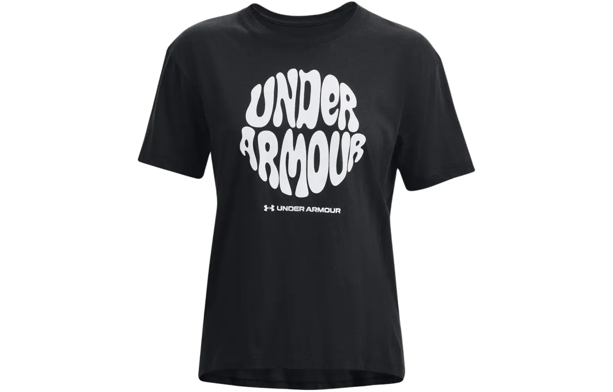 Under Armour Drop Shoulder Sleeve T Shirt Women's Black